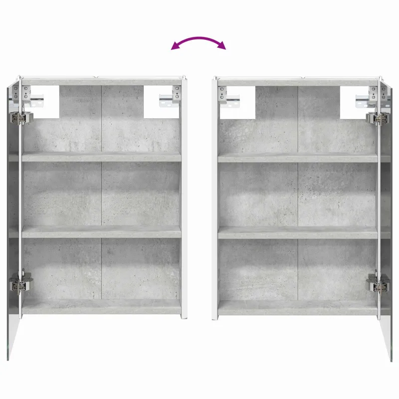 Vonios spintos komplektas 4 pcs Betono pilka