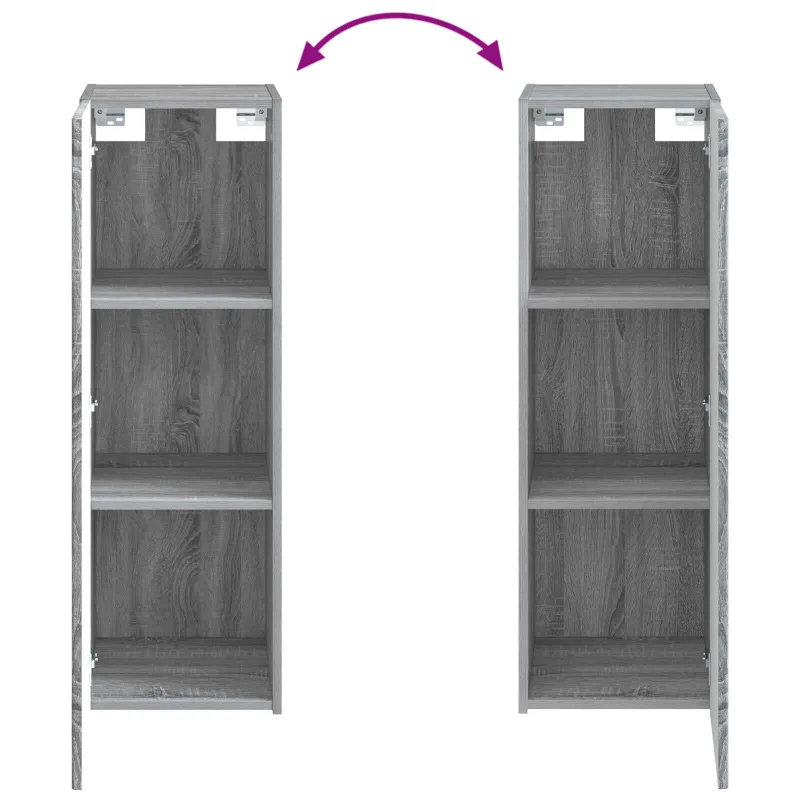 Vonios baldų rinkinys 4 pcs Pilka Sonoma