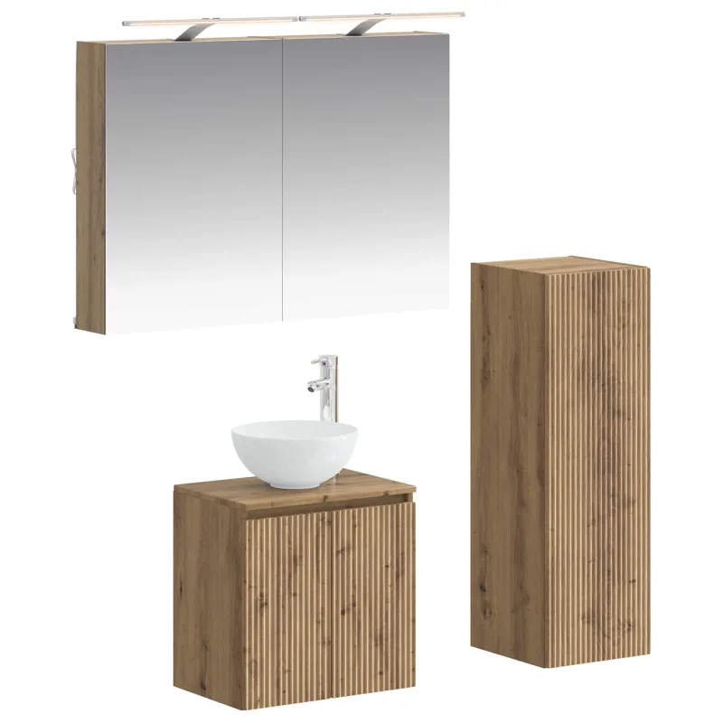 Vonios baldų rinkinys 4 pcs Artisano ąžuolo