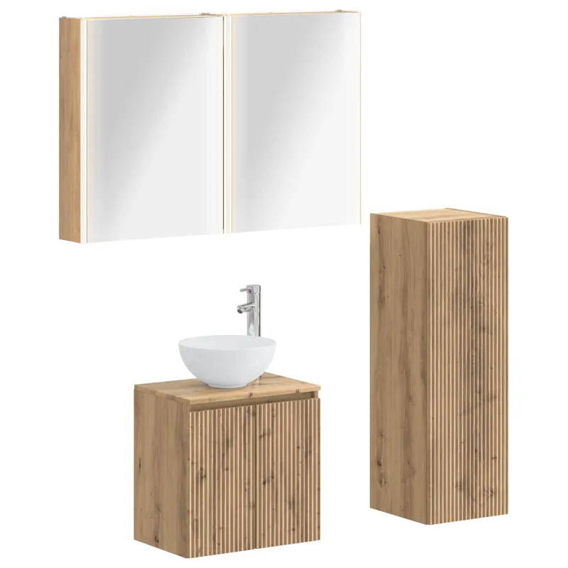 Vonios baldų rinkinys 4 pcs Artisano ąžuolo