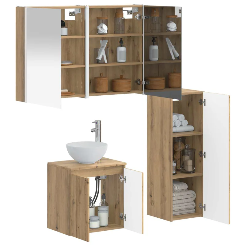 Vonios baldų rinkinys 4 pcs Artisano ąžuolo