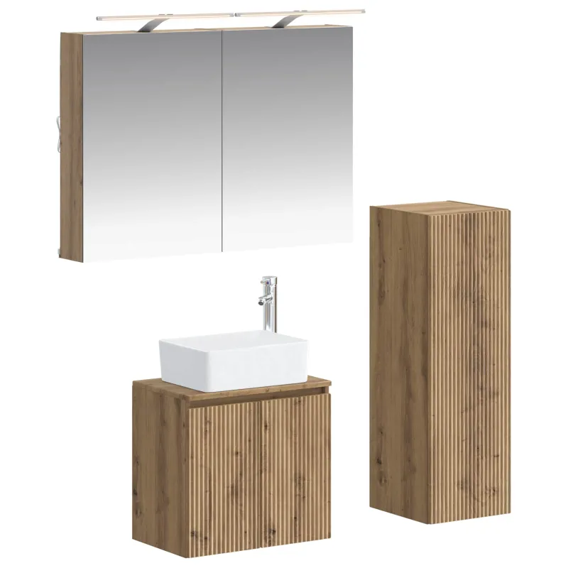 Vonios baldų rinkinys 4 pcs Artisano ąžuolo