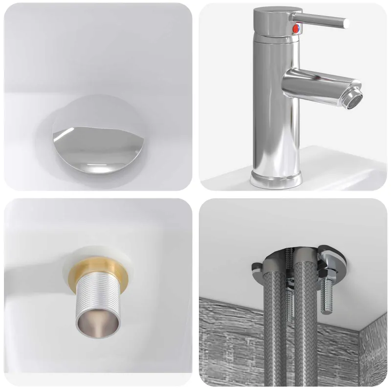 Vonios baldų rinkinys 4 pcs Pilka Sonoma