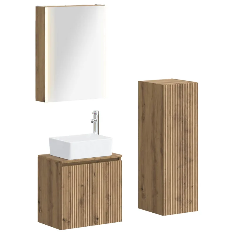 Vonios baldų rinkinys 4 pcs Artisano ąžuolo