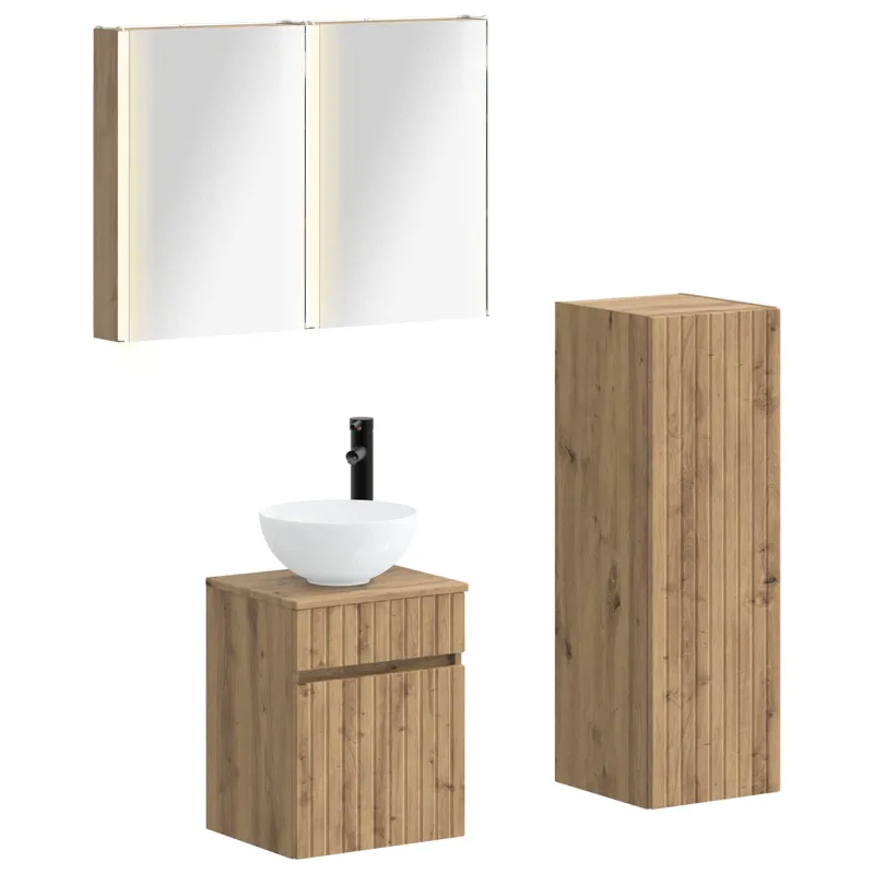 Vonios baldų rinkinys 4 pcs Artisano ąžuolo