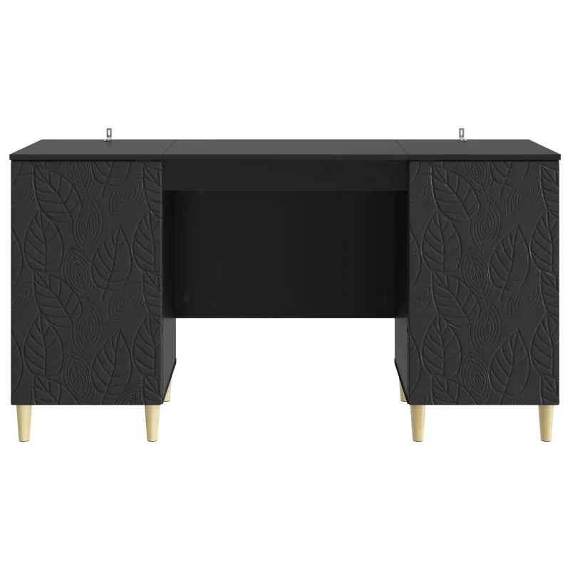 Stalas Juoda Apdirbta mediena 142,5 x 50 x 75 cm