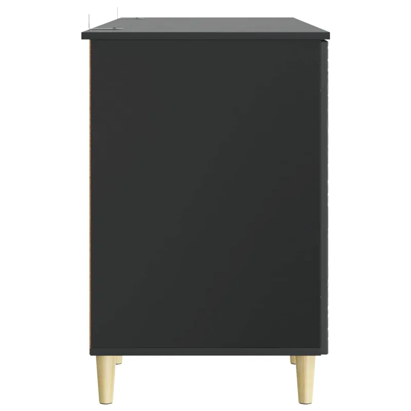 Stalas Juoda Apdirbta mediena 142,5 x 50 x 75 cm