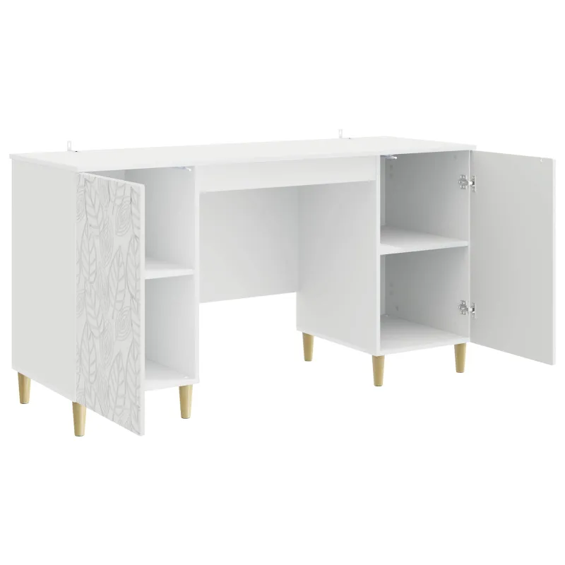 Stalas Itin blizgi balta Apdirbta mediena 142,5 x 50 x 75 cm
