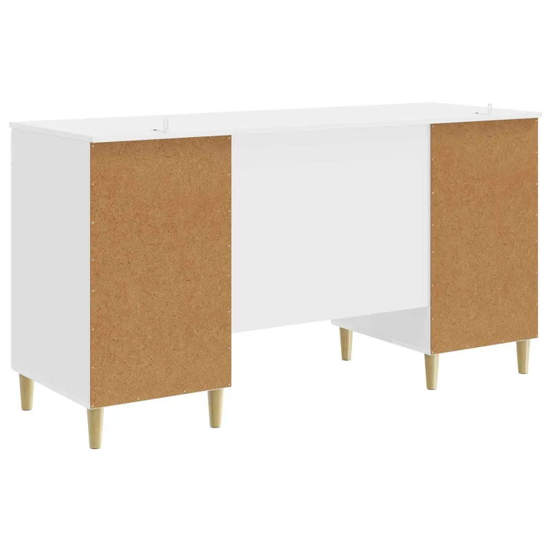 Stalas Itin blizgi balta Apdirbta mediena 142,5 x 50 x 75 cm