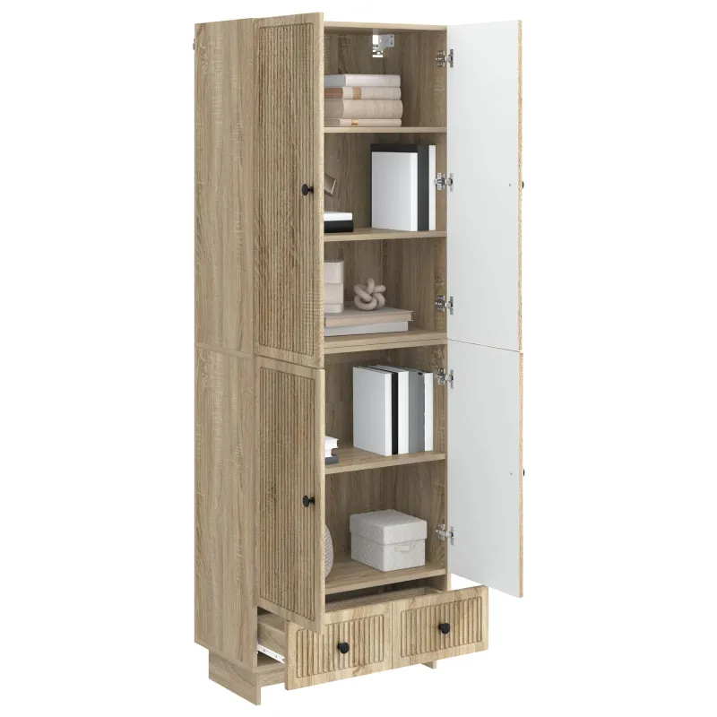 Spintelė 2 pcs Sonoma ąžuolas 66 x 34,5 x 95 cm