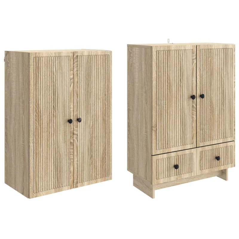 Spintelė 2 pcs Sonoma ąžuolas 66 x 34,5 x 95 cm