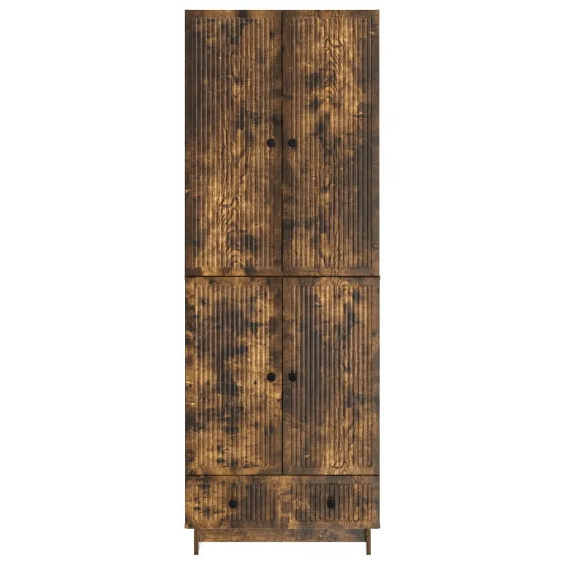 Spintelė 2 pcs Dūminio ąžuolo 66 x 34,5 x 95 cm