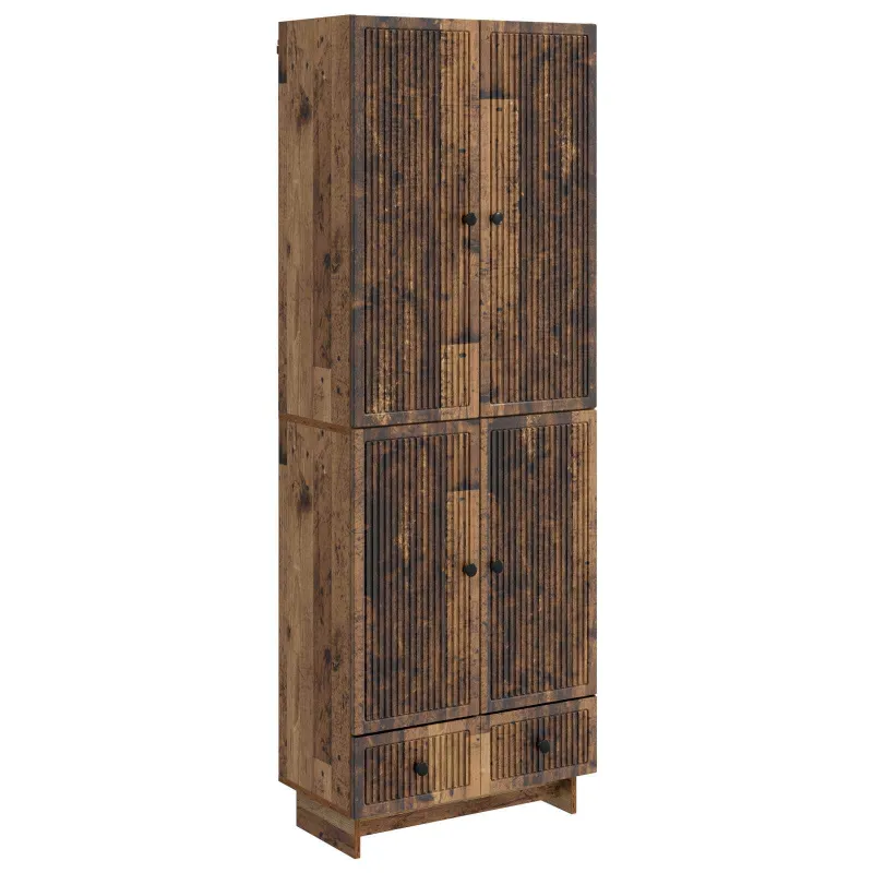 Spintelė 2 pcs Sendintos medienos 66 x 34,5 x 95 cm