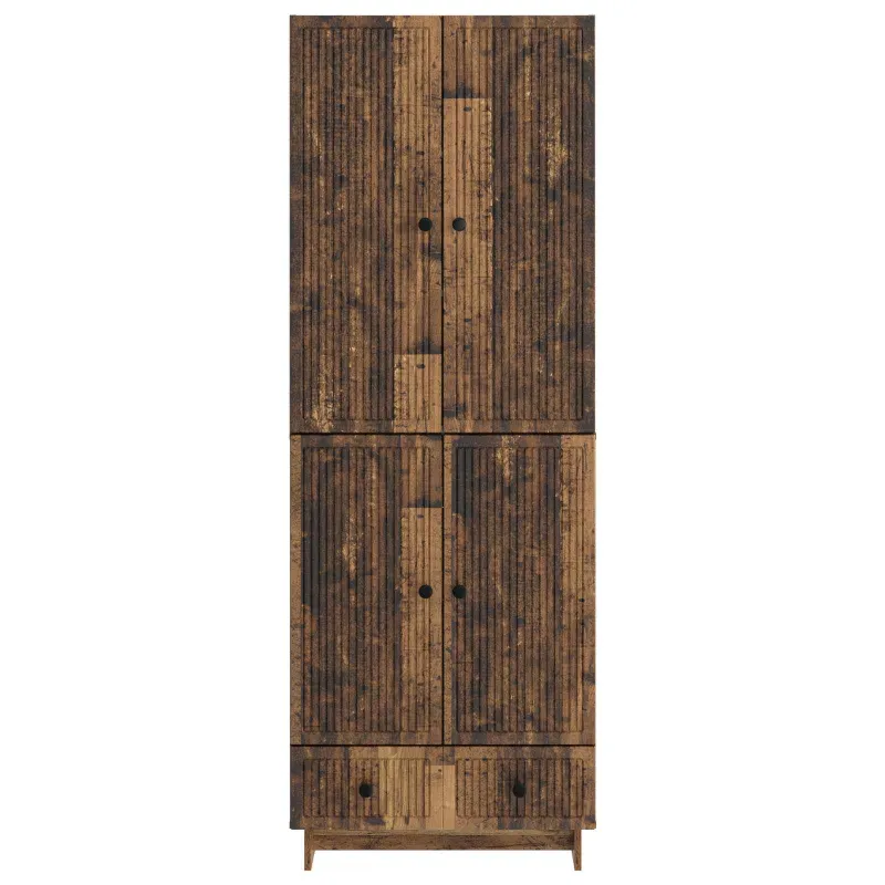 Spintelė 2 pcs Sendintos medienos 66 x 34,5 x 95 cm