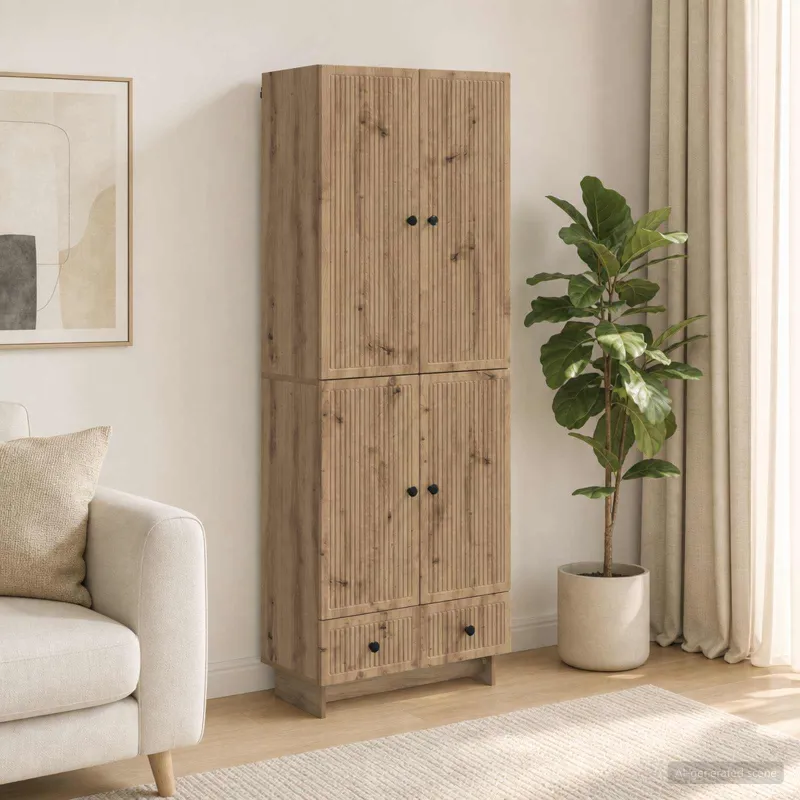 Spintelė 2 pcs Artisano ąžuolo 66 x 34,5 x 95 cm