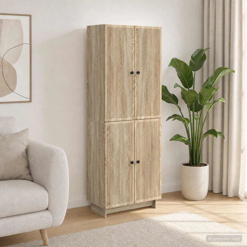 Spintelė 2 pcs Sonoma ąžuolas 66 x 34,5 x 90 cm