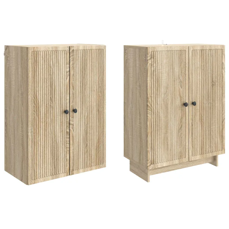 Spintelė 2 pcs Sonoma ąžuolas 66 x 34,5 x 90 cm