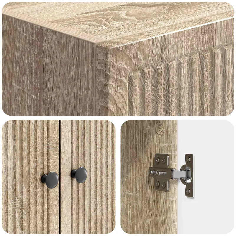 Spintelė 2 pcs Sonoma ąžuolas 66 x 34,5 x 90 cm