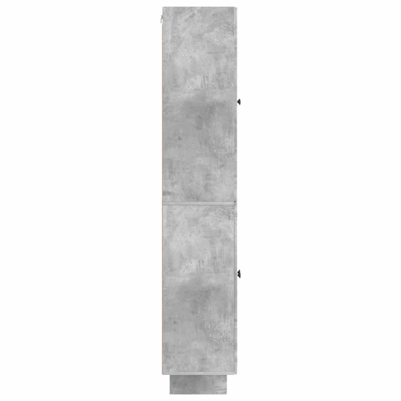 Spintelė 2 pcs Betono pilka 66 x 34,5 x 90 cm Apdirbta mediena