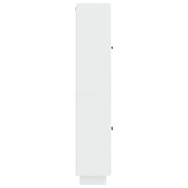 Spintelė 2 pcs Itin blizgi balta 66 x 34,5 x 90 cm