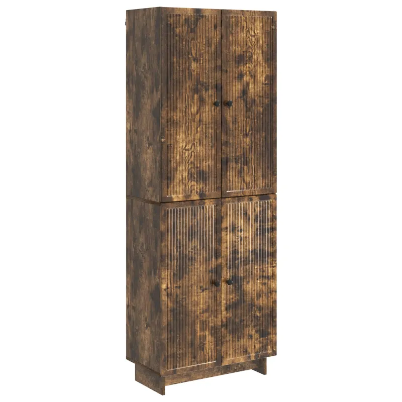 Spintelė 2 pcs Dūminio ąžuolo 66 x 34,5 x 90 cm