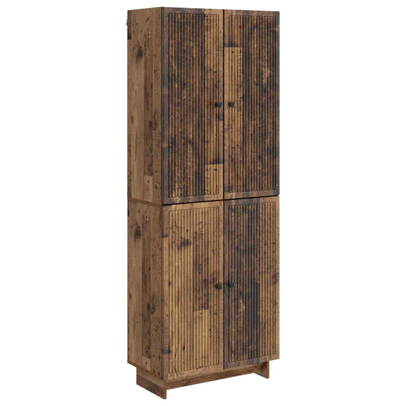 Spintelė 2 pcs Sendintos medienos 66 x 34,5 x 90 cm