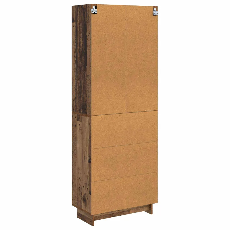 Spintelė 2 pcs Sendintos medienos 66 x 34,5 x 90 cm