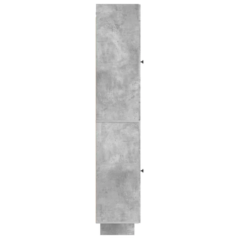 Spintelė 2 pcs Betono pilka 34,5 x 33 x 90 cm Apdirbta mediena