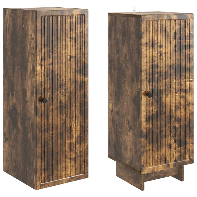 Spintelė 2 pcs Dūminio ąžuolo 34,5 x 33 x 90 cm