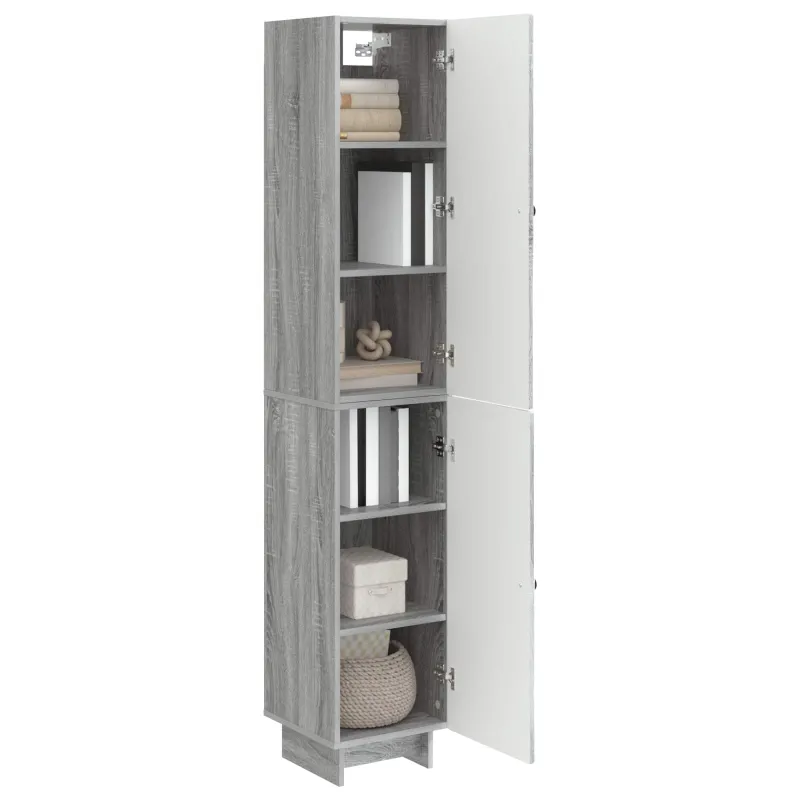 Spintelė 2 pcs Pilka Sonoma 34,5 x 33 x 90 cm Apdirbta mediena