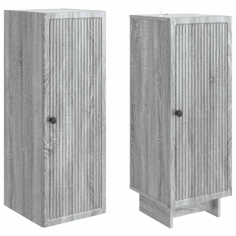 Spintelė 2 pcs Pilka Sonoma 34,5 x 33 x 90 cm Apdirbta mediena