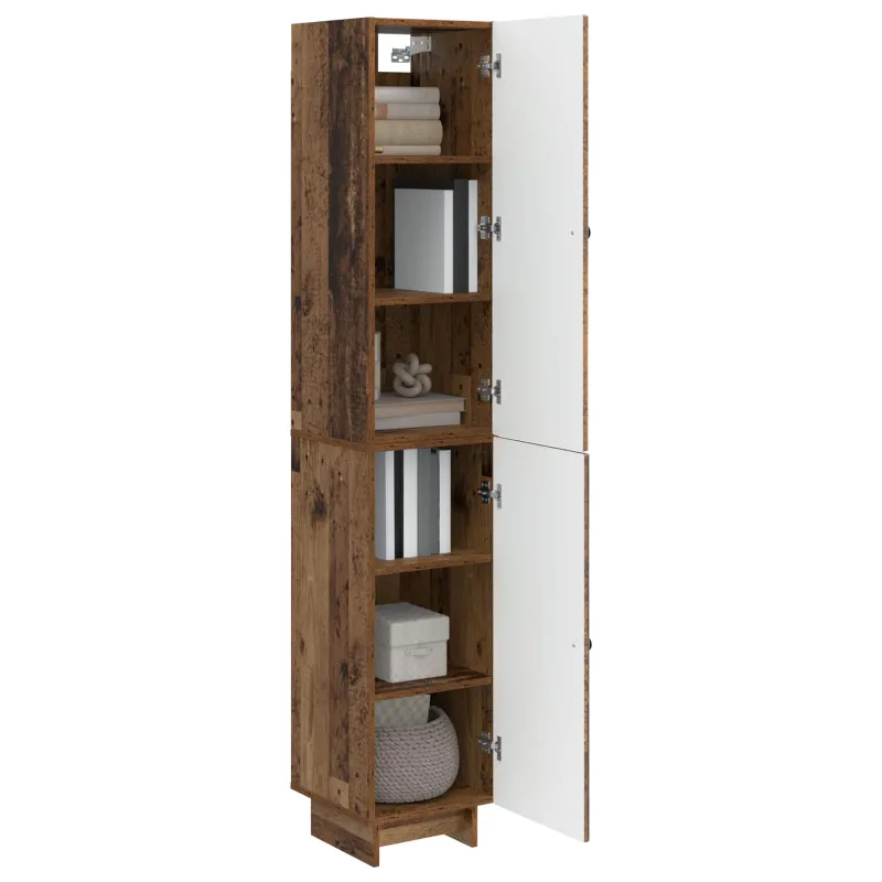 Spintelė 2 pcs Sendintos medienos 34,5 x 33 x 90 cm