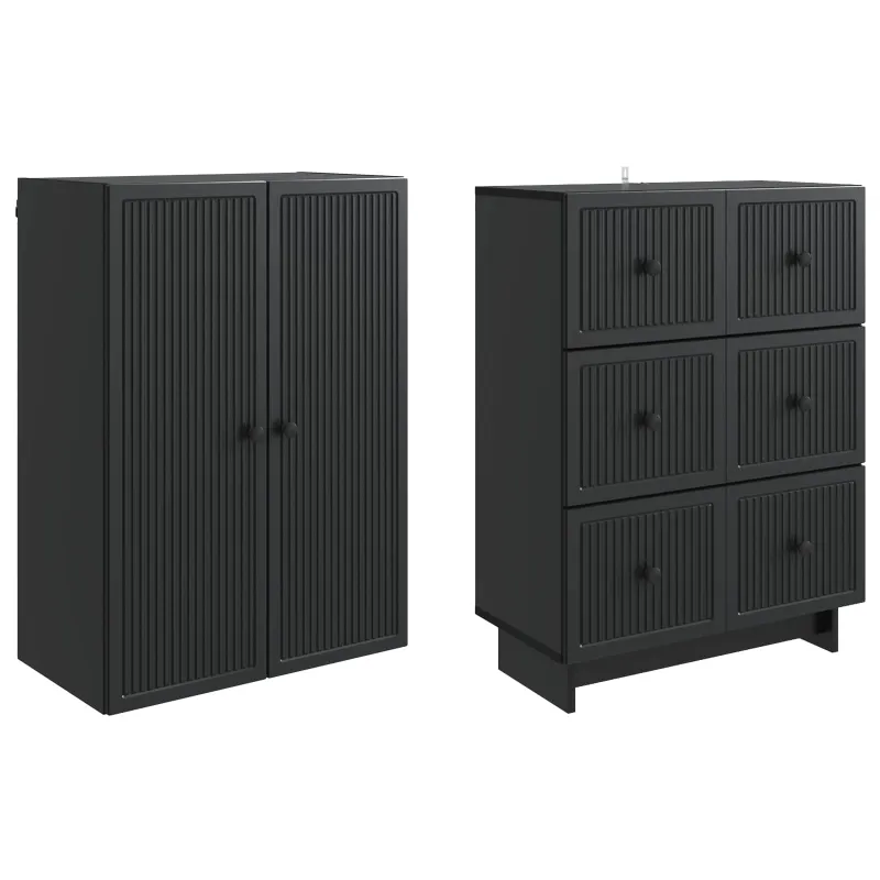 Spintelė 2 pcs 66 x 34,5 x 90 cm Apdirbta mediena