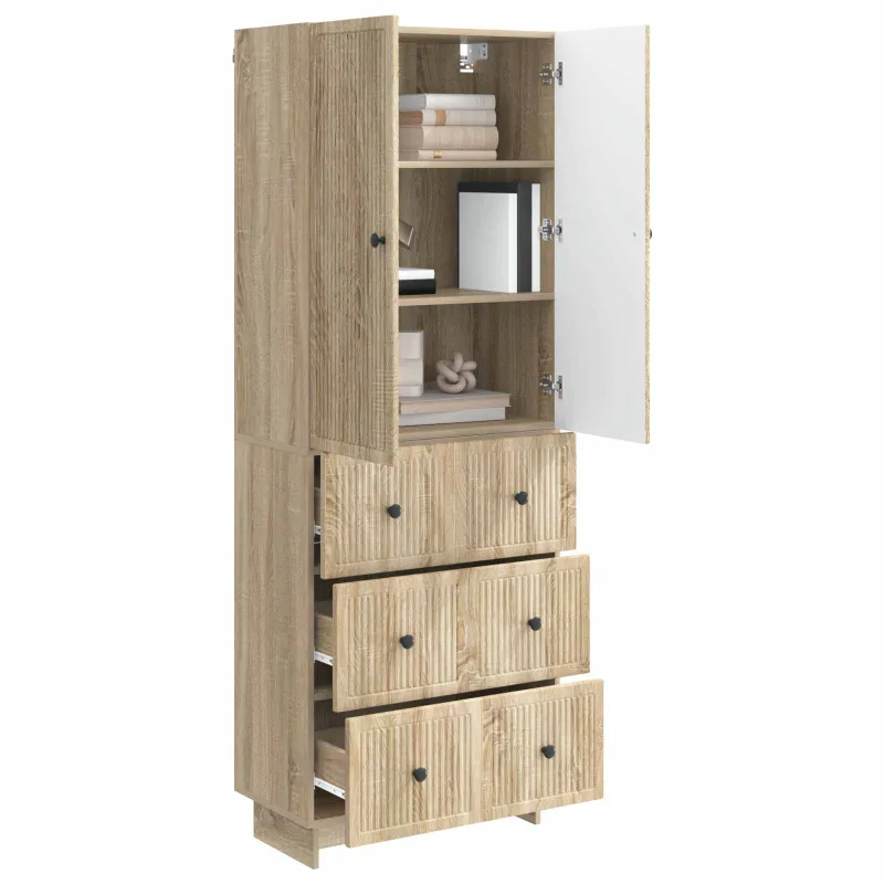 Spintelė 2 pcs 66 x 34,5 x 90 cm Apdirbta mediena