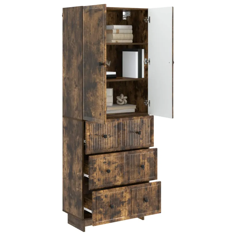 Spintelė 2 pcs 66 x 34,5 x 90 cm Apdirbta mediena