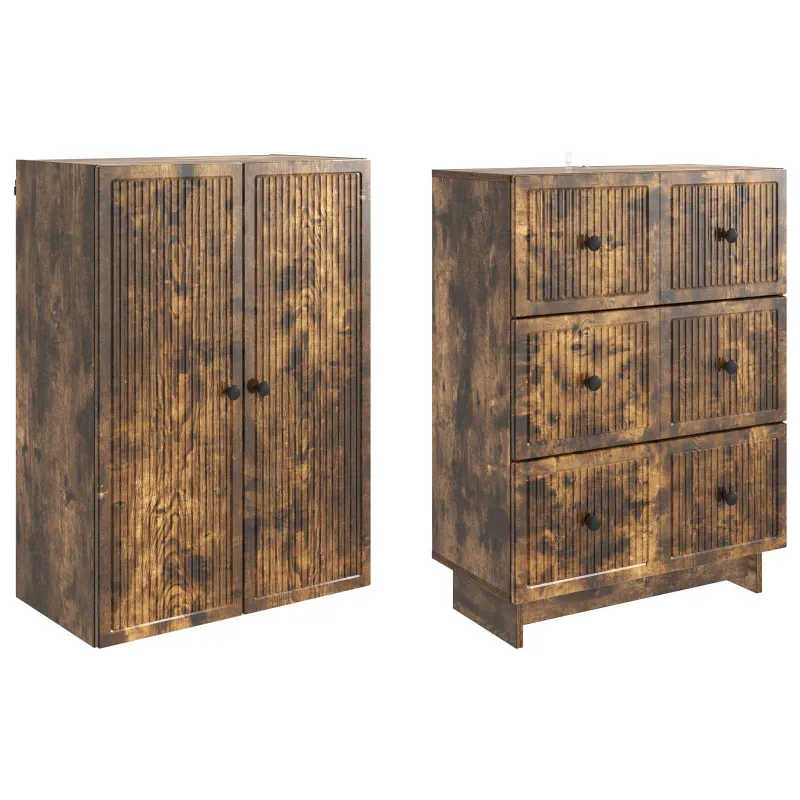 Spintelė 2 pcs 66 x 34,5 x 90 cm Apdirbta mediena