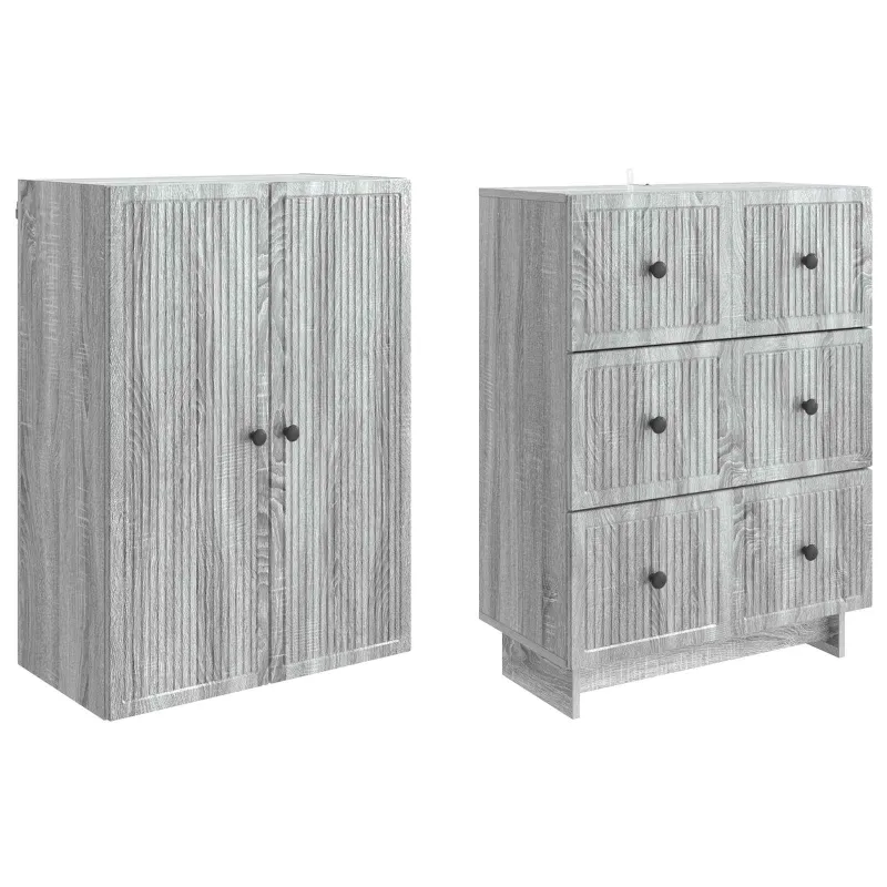 Spintelė 2 pcs 66 x 34,5 x 90 cm Apdirbta mediena