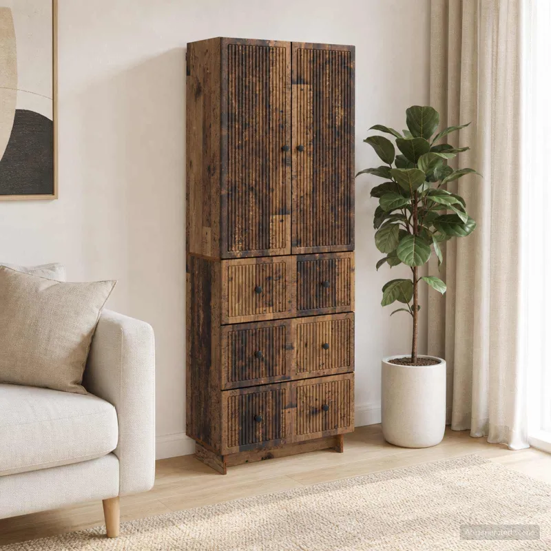 Spintelė 2 pcs 66 x 34,5 x 90 cm Apdirbta mediena
