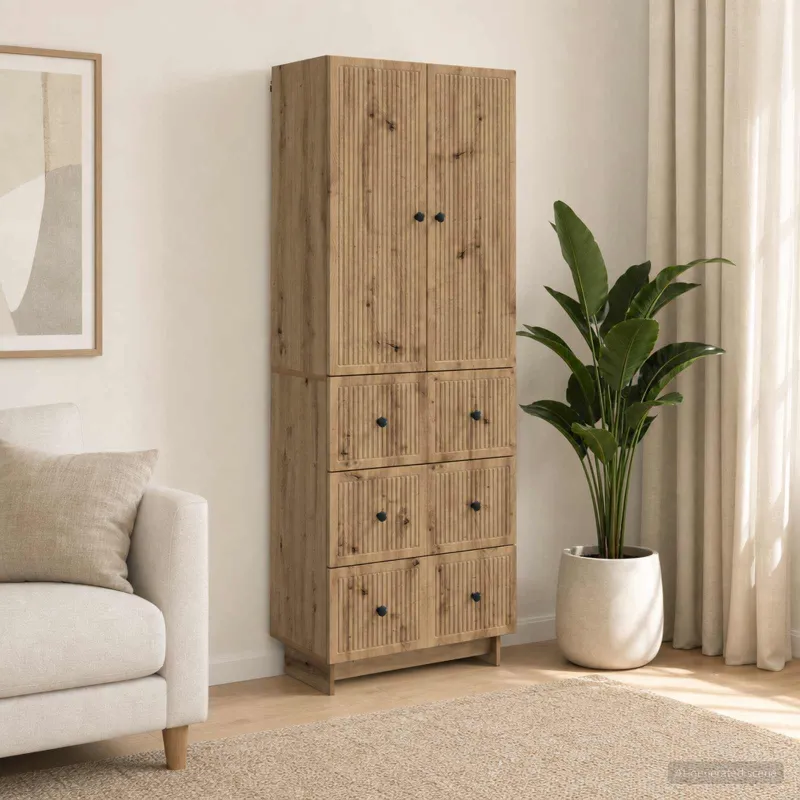 Spintelė 2 pcs 66 x 34,5 x 90 cm Apdirbta mediena