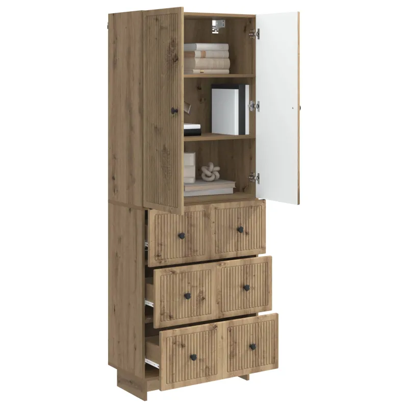 Spintelė 2 pcs 66 x 34,5 x 90 cm Apdirbta mediena