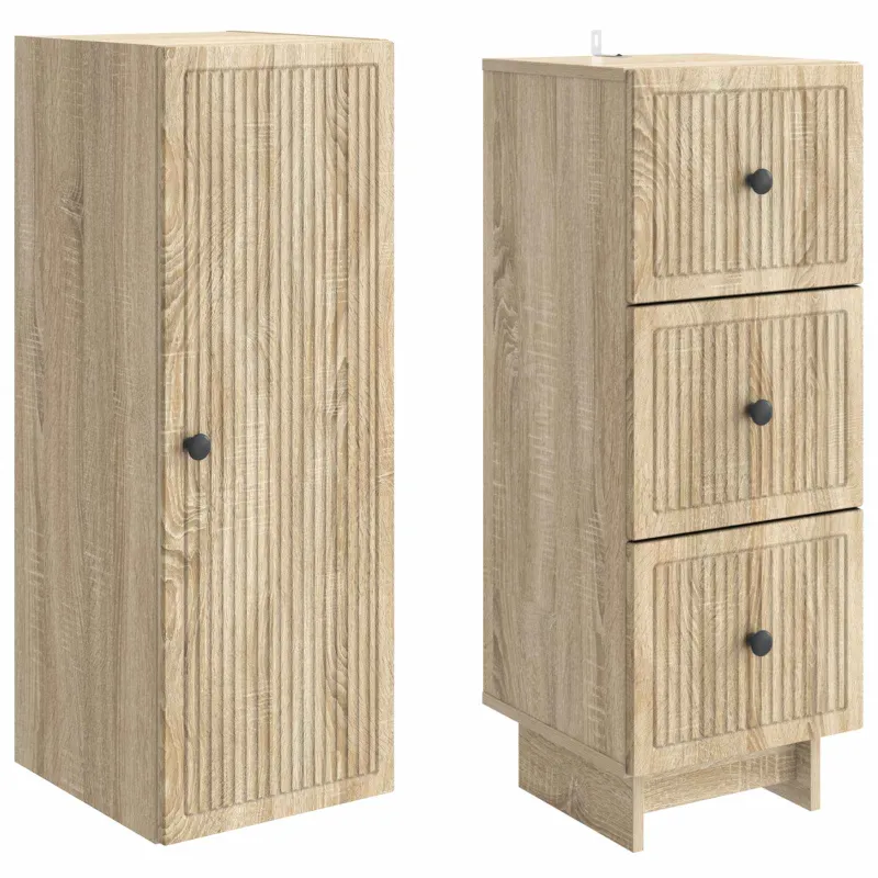 Spintelė 2 pcs 33 x 34,5 x 90 cm Apdirbta mediena