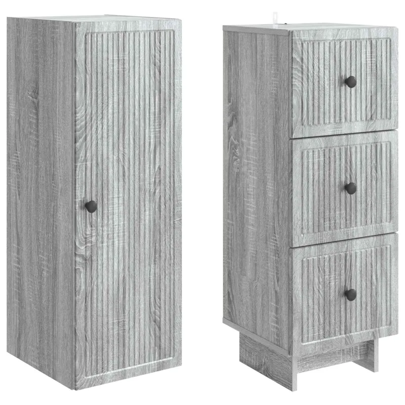 Spintelė 2 pcs 33 x 34,5 x 90 cm Apdirbta mediena