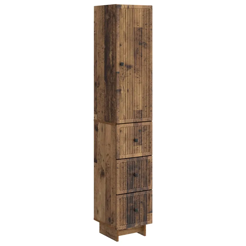 Spintelė 2 pcs Sendintos medienos 33 x 34,5 x 90 cm