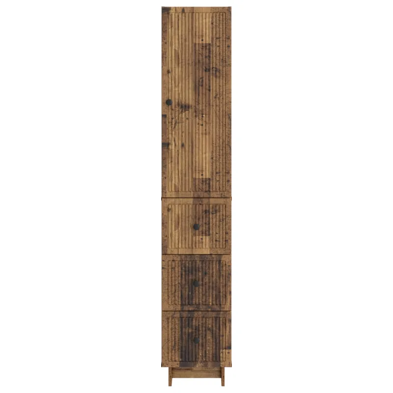 Spintelė 2 pcs Sendintos medienos 33 x 34,5 x 90 cm