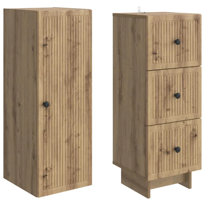 Spintelė 2 pcs 33 x 34,5 x 90 cm Apdirbta mediena