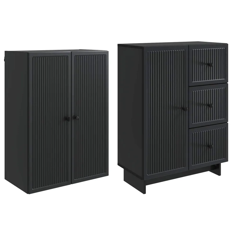 Spintelė 2 pcs 66 x 34,5 x 90 cm Apdirbta mediena