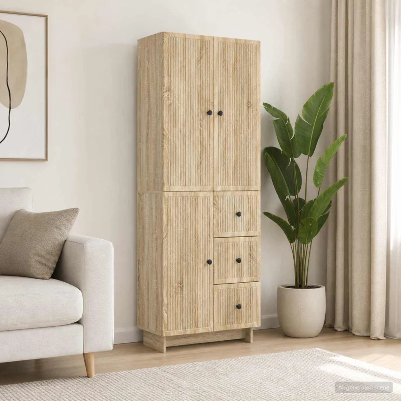 Spintelė 2 pcs 66 x 34,5 x 90 cm Apdirbta mediena