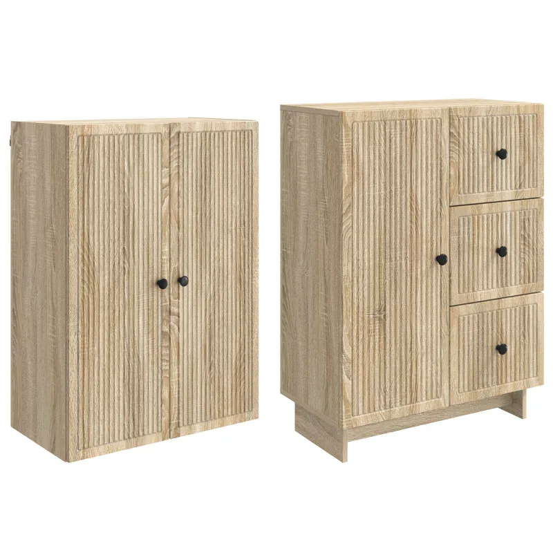 Spintelė 2 pcs 66 x 34,5 x 90 cm Apdirbta mediena