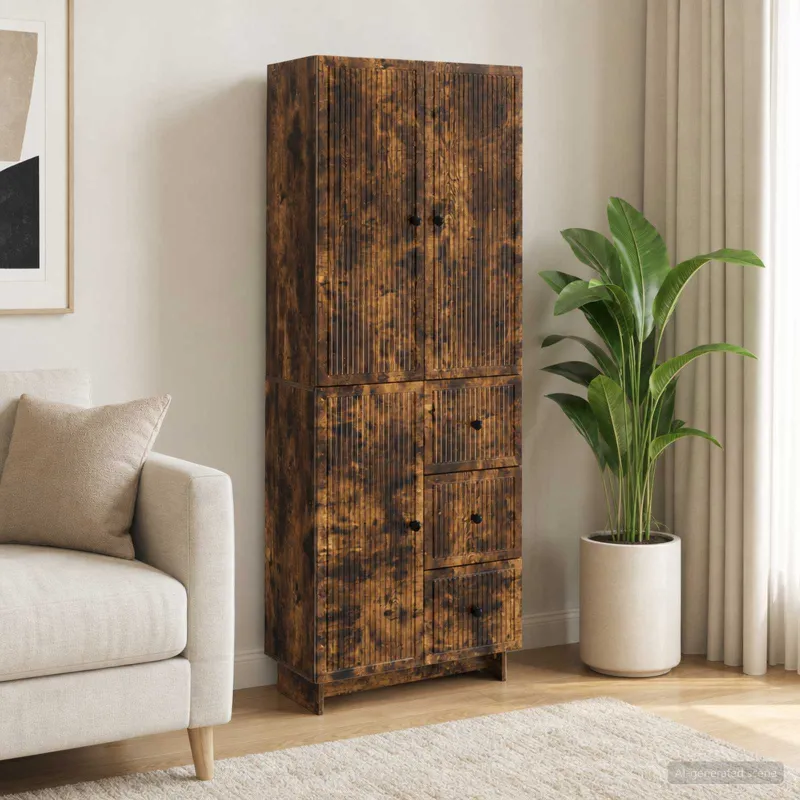 Spintelė 2 pcs 66 x 34,5 x 90 cm Apdirbta mediena