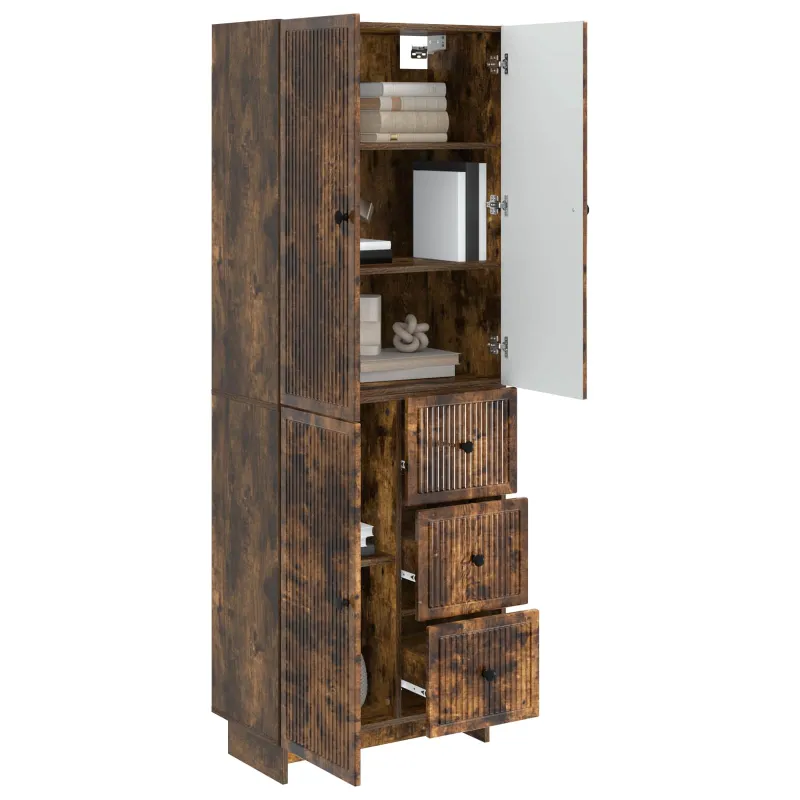 Spintelė 2 pcs 66 x 34,5 x 90 cm Apdirbta mediena